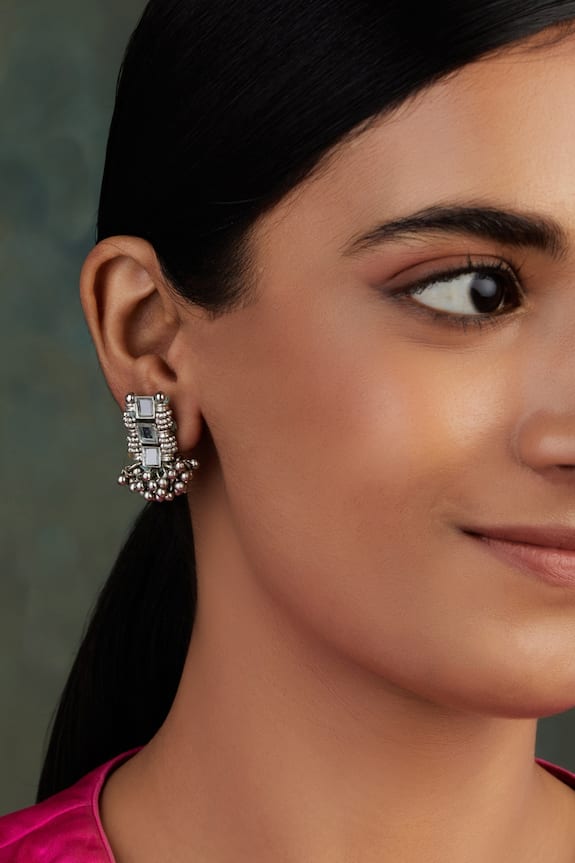 Buy Silver Earrings for Women by MOEDBUILLE Online  Ajiocom