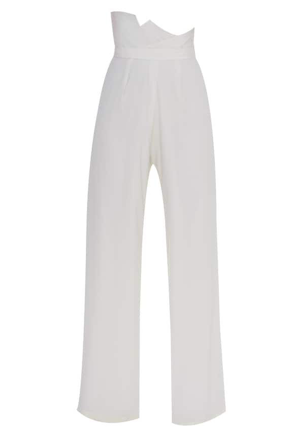 Loose Fit 5pocket twill trousers  White  Men  HM IN