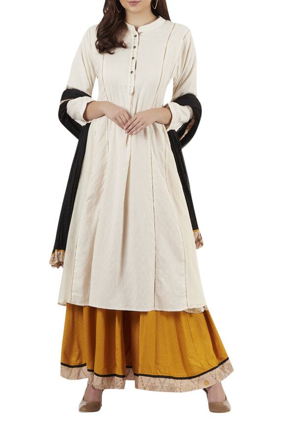 Buy Ritu Kumar Black Kurta Palazzo Set Online Aza Fashions