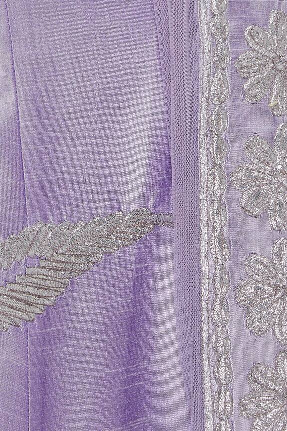 Vandana Sethi Purple Gota Patti Embroidered Lehenga Set 6