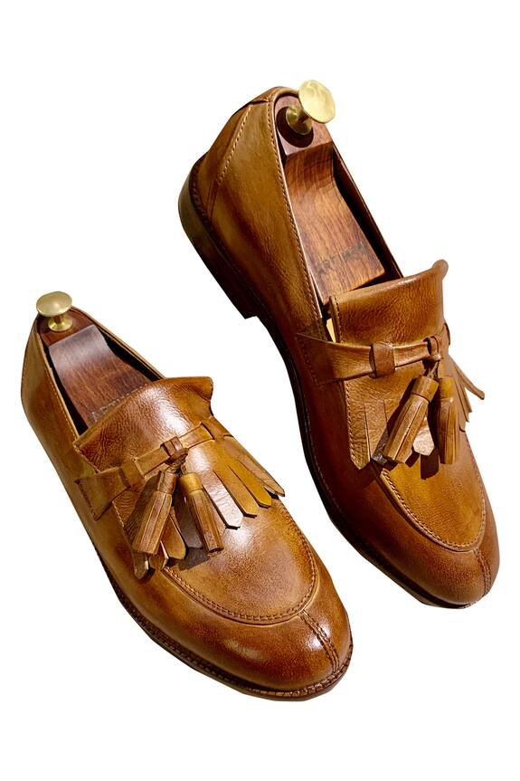 Artimen Brown Tassel Loafers 0