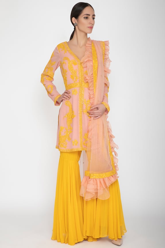 varun bahl yellow sharara