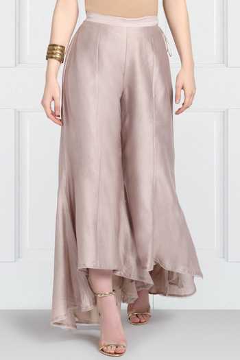 Formal chanderi Embroidered Palazzo pant
