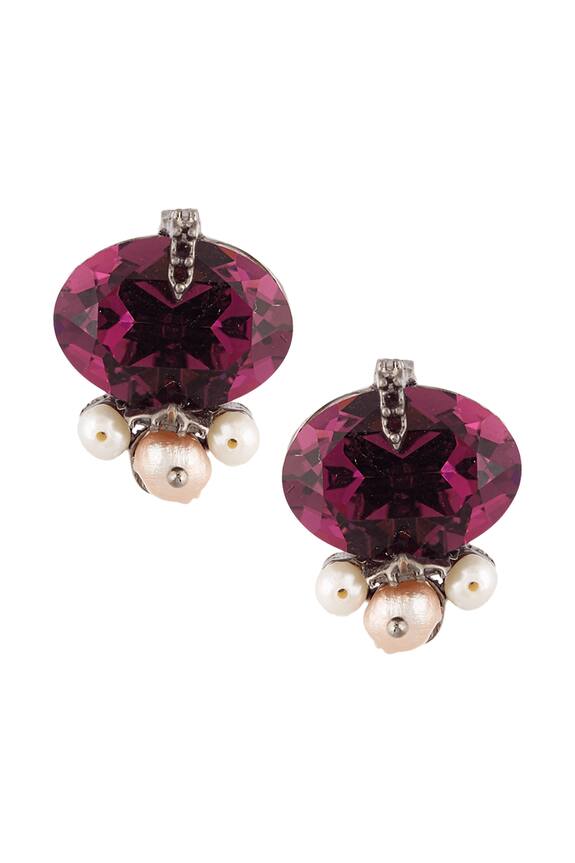 Outhouse Rouge Petit Crystal Studs 2