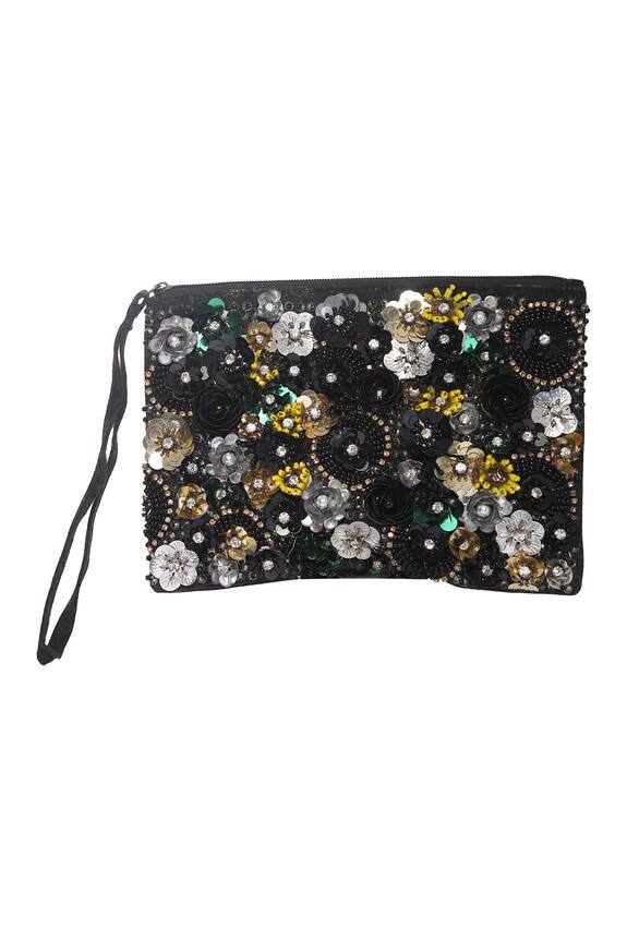 5 elements Floral Embroidered Clutch 1