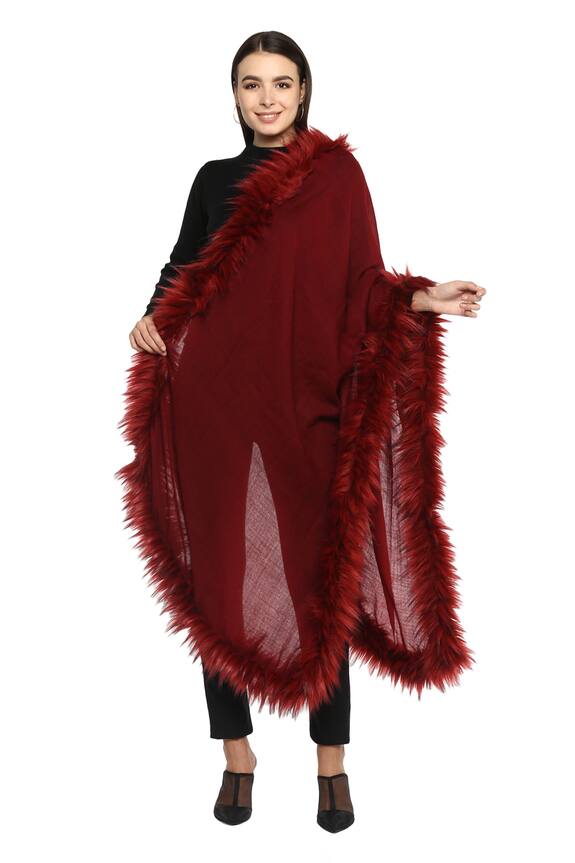 Buy RheAna Faux Fur Shawl Online Aza Fashions