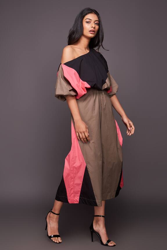 Deepika Arora Multi Color Cotton Colorblock Top And Pant Set 4