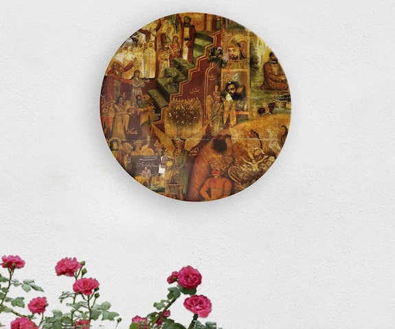 The Quirk India Artistic Painting Decorative Wall Plate 1