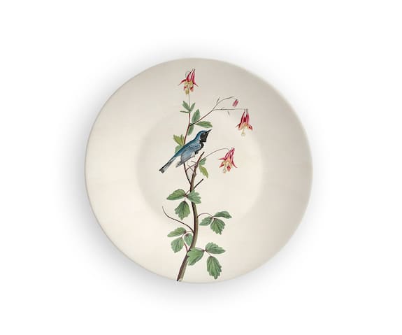 The Quirk India Indian Floral Bird Chirping Decorative Wall Plate 3