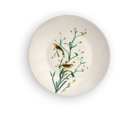 The Quirk India Indian Birds Flower Within Decorative Wall Plate 3