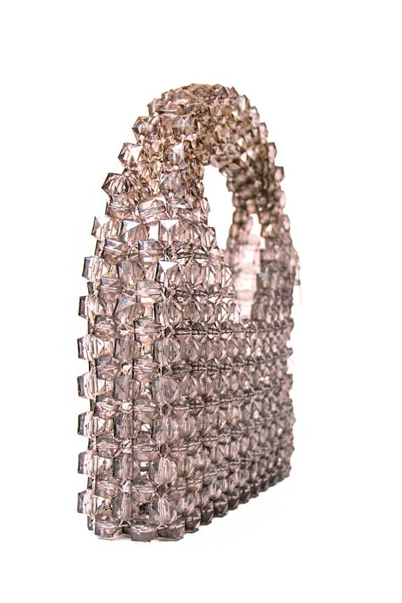 Waby Saby Crystal Clear Bead Handbag 3