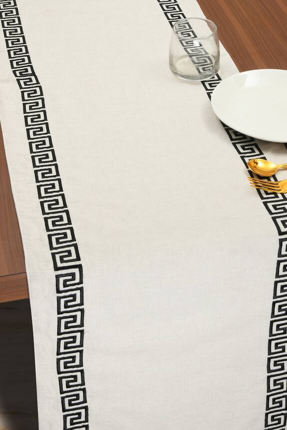 MJ Label Greek Embroidery Table Runner 4