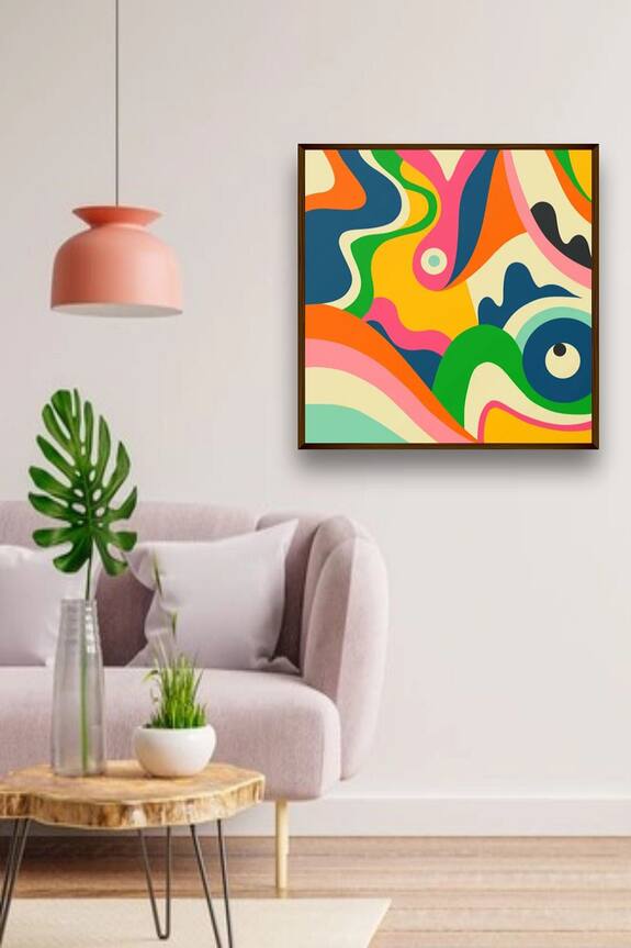 The Art House Abstract Handmade Painting 0