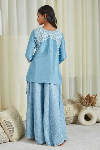 Green Gajji Silk  Embroidered Kurta Set With Dupatta main image 0