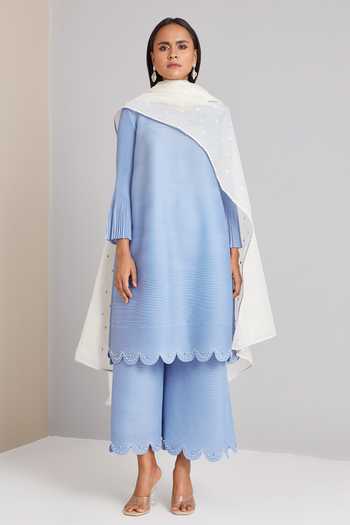 Elsa Lavender Kurta Palazzo Set