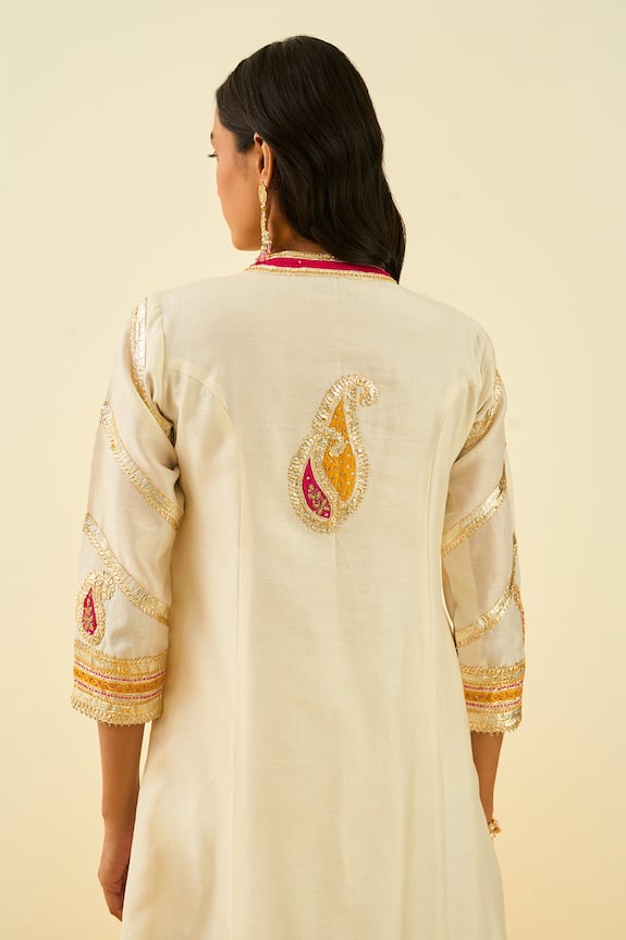 Sheetal Batra White Sadiyah Embroidered Kurta Salwar Set 2