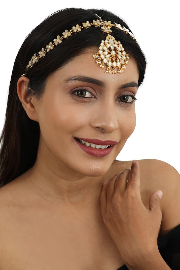 Riana Jewellery Mother Of Pearls Mathapatti 1