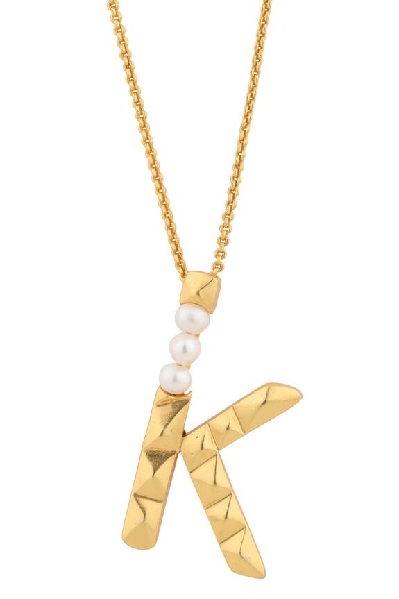 Buy Anaash K Initial Pendant Necklace Online Aza Fashions