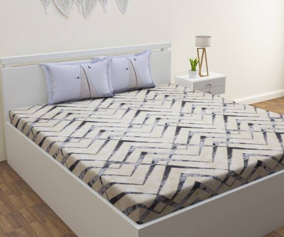 Buy Nysa Home Accents Mirage Cotton Bedsheet Set Online Aza Fashions