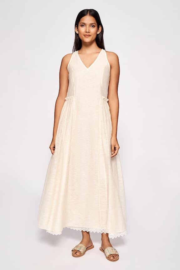 Buy_Anita Dongre_Druhi Cotton Silk Dress_at_Aza_Fashions