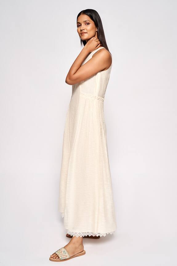 Buy_Anita Dongre_Druhi Cotton Silk Dress_Online_at_Aza_Fashions