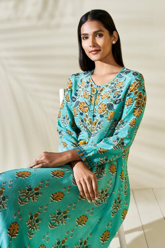 Shop_Anita Dongre_Barkha Botanical Print Dress_Online_at_Aza_Fashions