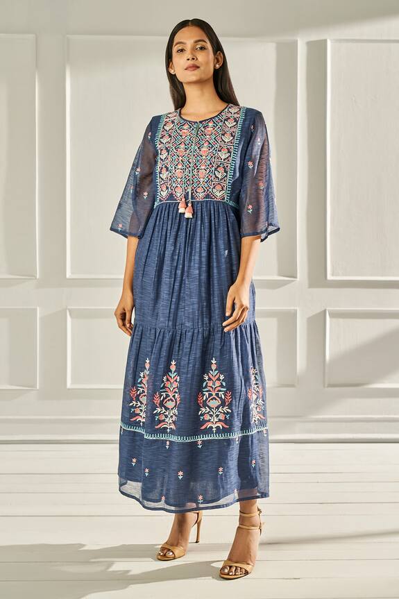 Anita Dongre Nyra Floral Embroidered Dress 1