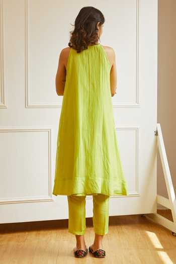 Juanita - Jade Handblock Kurta Set
