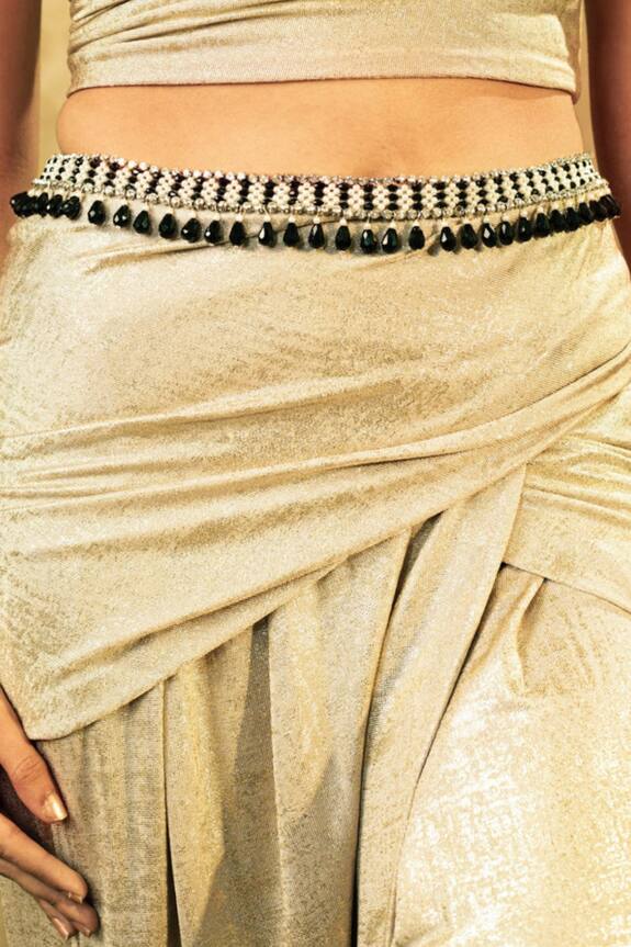 Tarun Tahiliani Swarovski Chain Belt 0