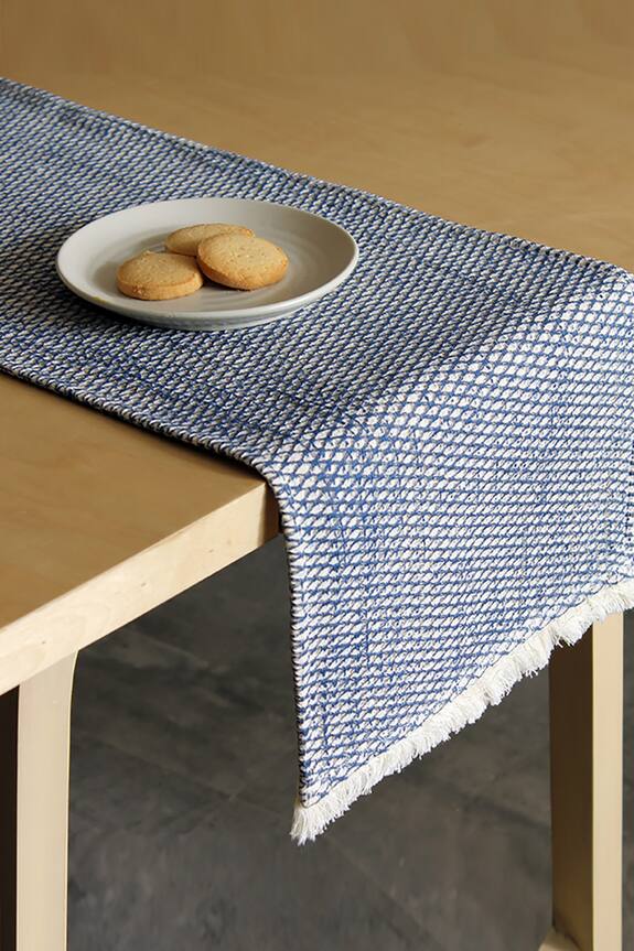 Buy House This Akasam Cotton Textured Table Runner Online Aza Fashions