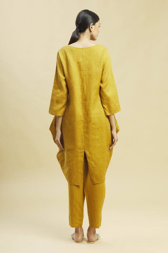 Linen Bloom Yellow Linen Tunic 2