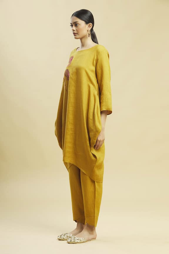 Linen Bloom Yellow Linen Tunic 5
