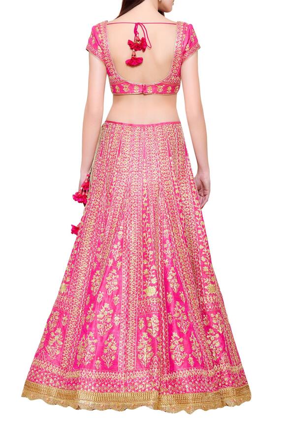 Shyam Narayan Prasad Pink Embroidered Lehenga Set 2