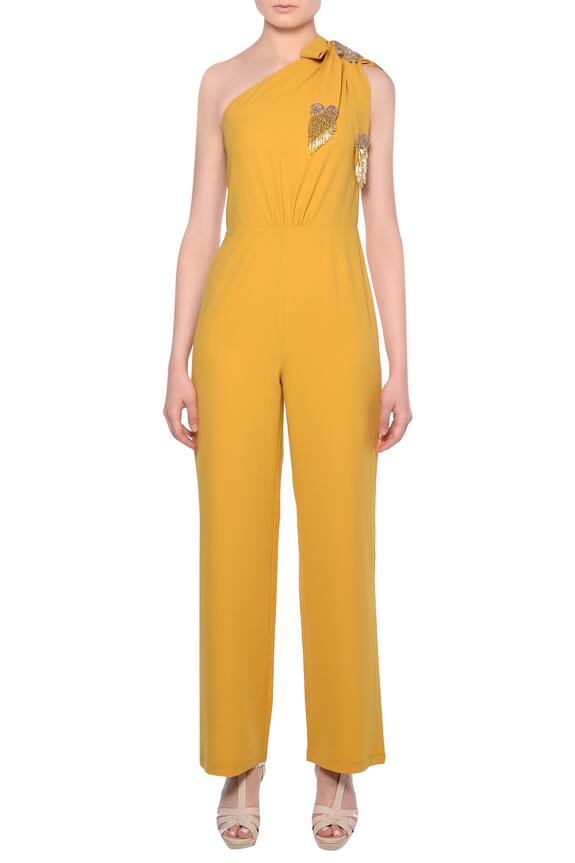 jumpsuit in yellow colour