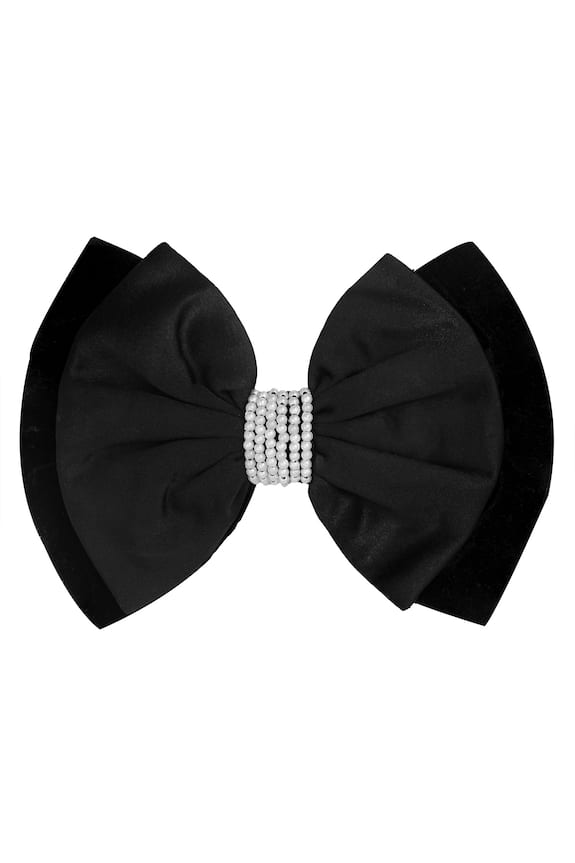 Bowdecorated hair clip  Black  Ladies  HM IN