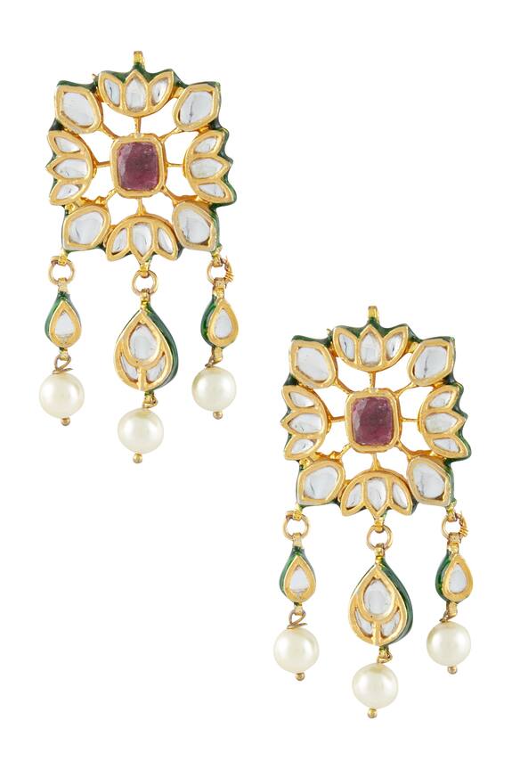 Vivinia Designer Jewellery Polki Kundan Choker Jewellery Set 5