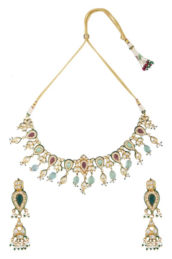 Vivinia Designer Jewellery Kundan Choker Jewellery Set 2