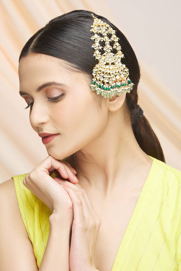 Vivinia Designer Jewellery Kundan Bead Drop Passa 1