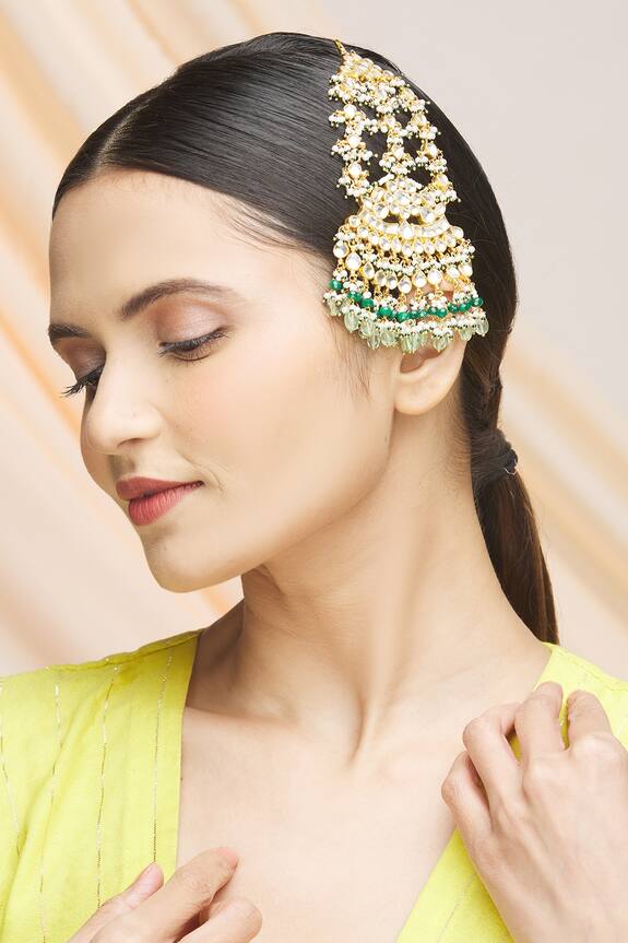 Vivinia Designer Jewellery Kundan Bead Drop Passa 3