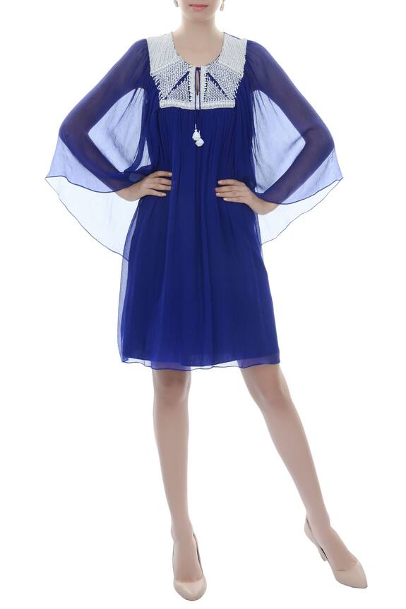 Rriso Royal Blue Short Dress 1