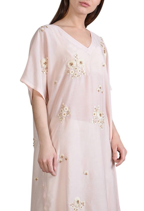 Sahil Kochhar Pink Cotton Silk Embroidered Tunic 3
