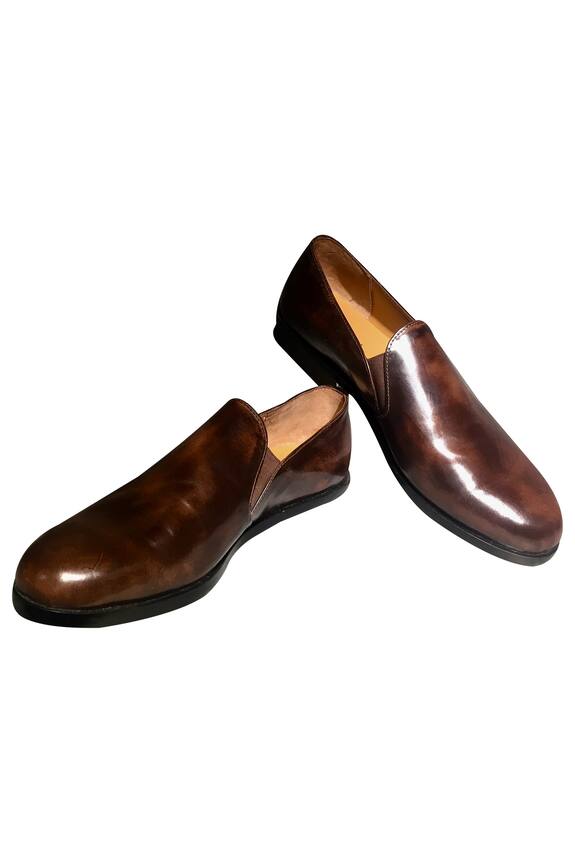Artimen Brown Leather Brogue Shoes 0