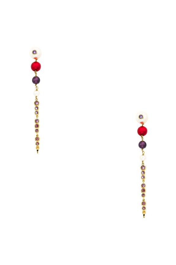 Isharya Empress Warrior Pearl Dagger Earrings 1