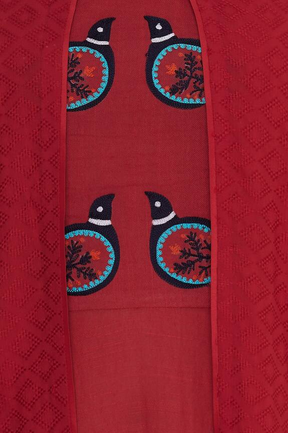 Desert Shine by Sulochana Jangir Embroidered Long Jacket With Dress 6