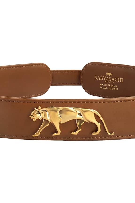 Sabyasachi Royal Bengal Tiger Logo Embellished Belt 2