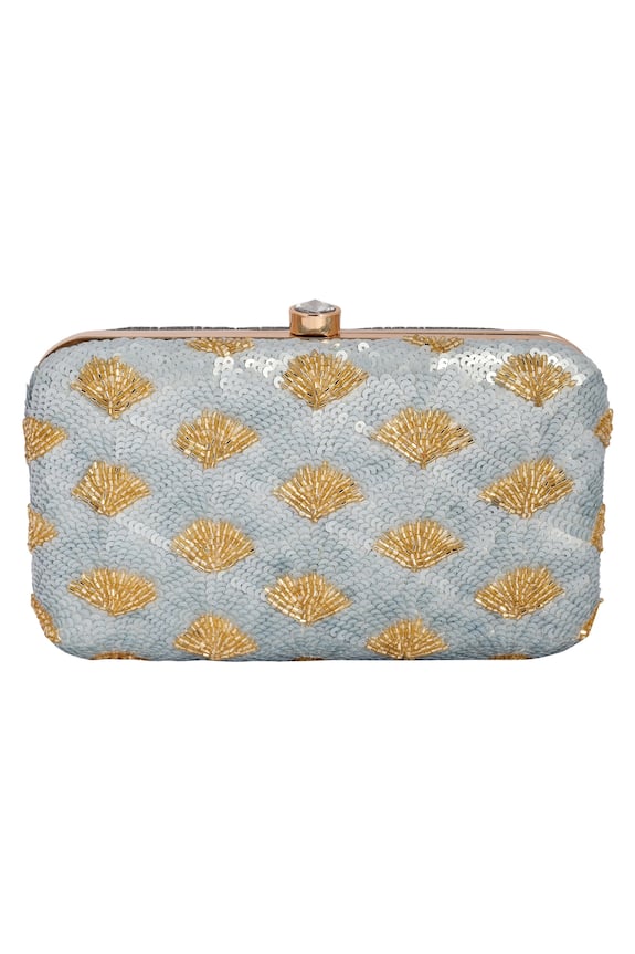 A Clutch Story Sequins Hand Embroidered Clutch 3