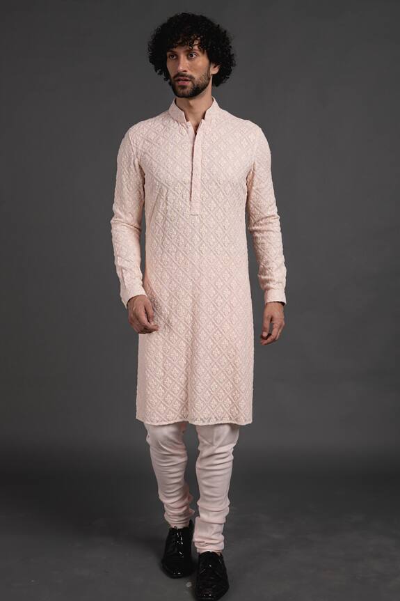 chikankari embroidered kurta