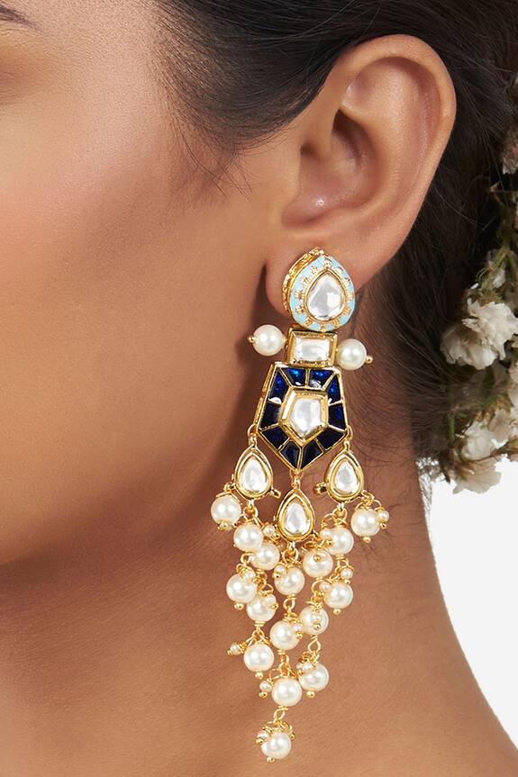 Ahaanya Kundan Dangler Earrings 4