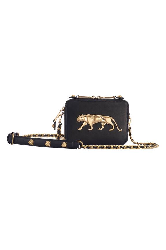 Buy Sabyasachi Black Alipore Sling Bag Online | Aza Fashions