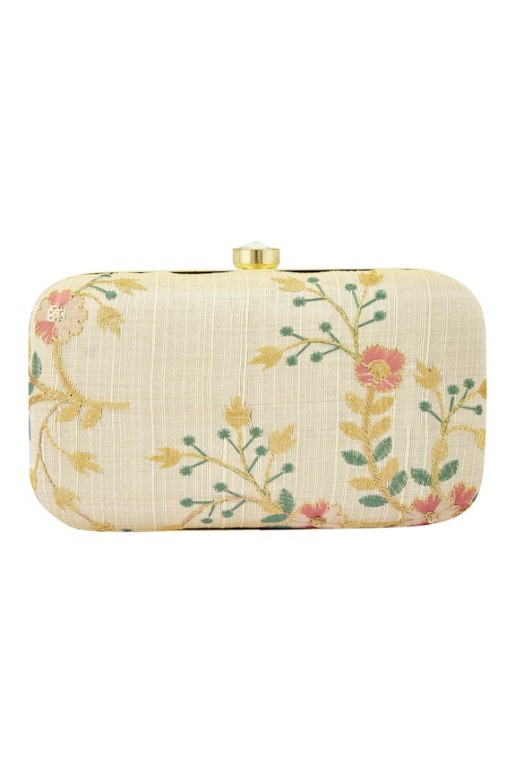 Nayaab by Aleezeh Floral Box Clutch With Sling 5
